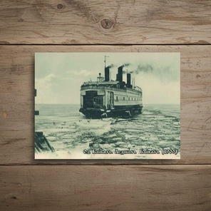 Открытка "Ледокол "Байкал"".