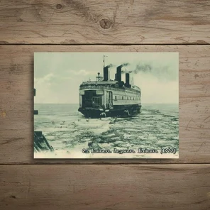 Открытка "Ледокол "Байкал"".